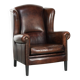 Sheepskin wingback armchair with beautiful deep and warm colours