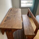 Double desk of schoolchildren