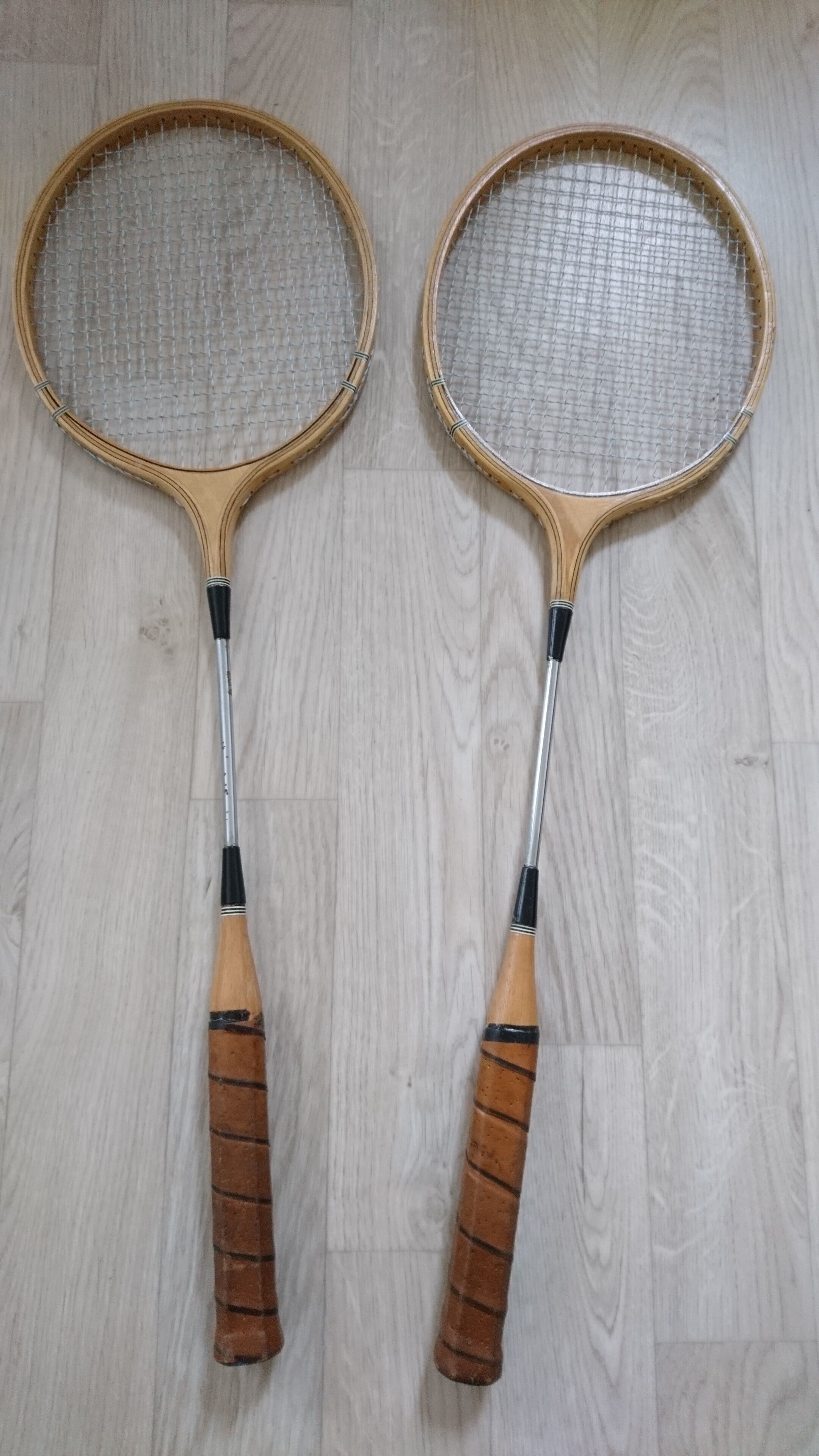 Vintage badminton rackets