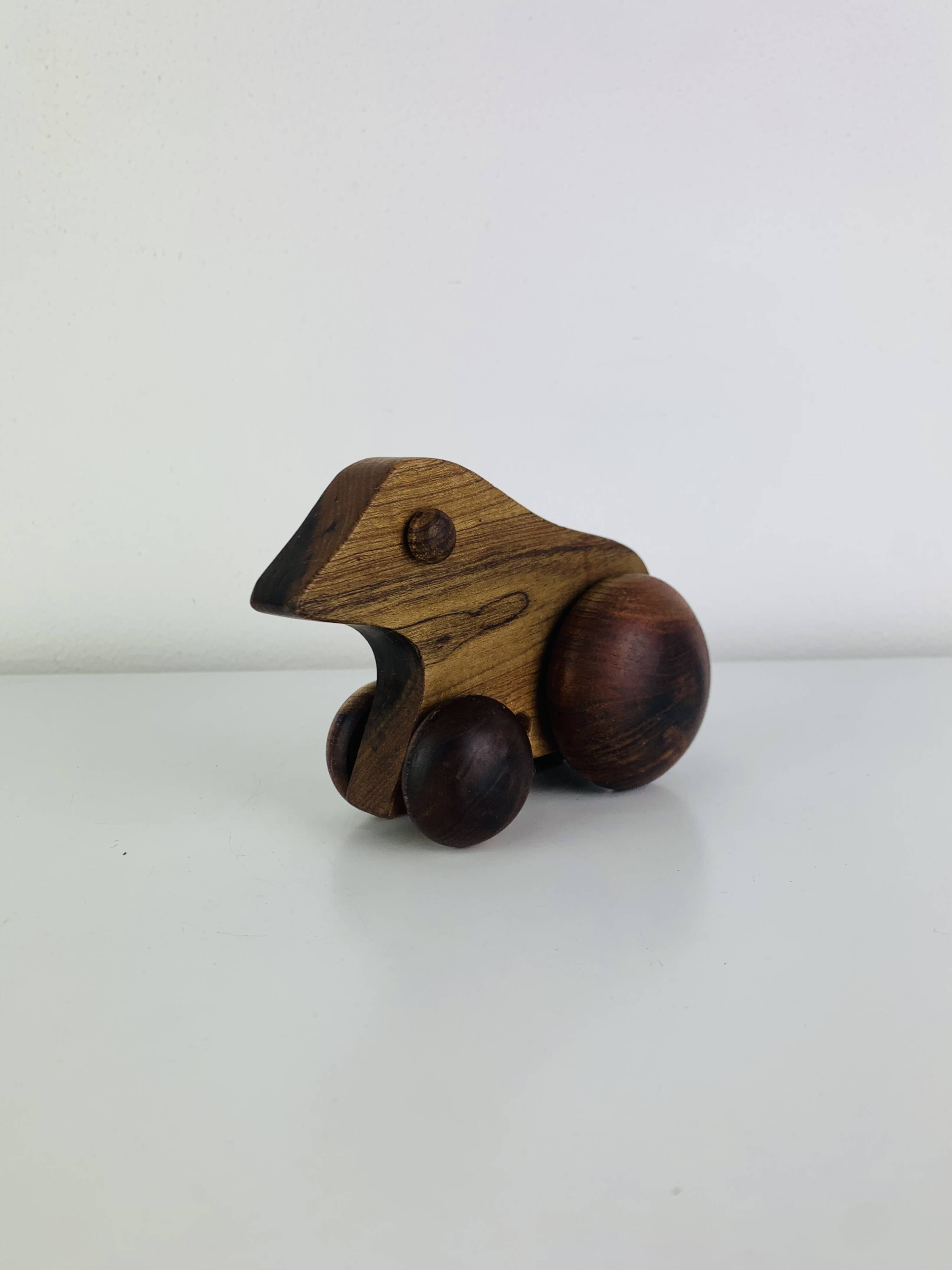 Vintage Scandinavian teak toy, 1960s