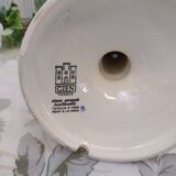 Gien candlestick cut into lamp base