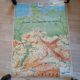 School map of the 70s-80s vintage Germany and Italy