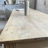 2m walnut drapery farmhouse table