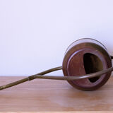 Copper and brass watering can