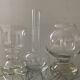 Trio de vases vintage en verre