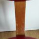 Vintage Bow-Wood chair by Steiner - red seat and dark wood