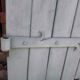Pair of wooden iron hanging shutters