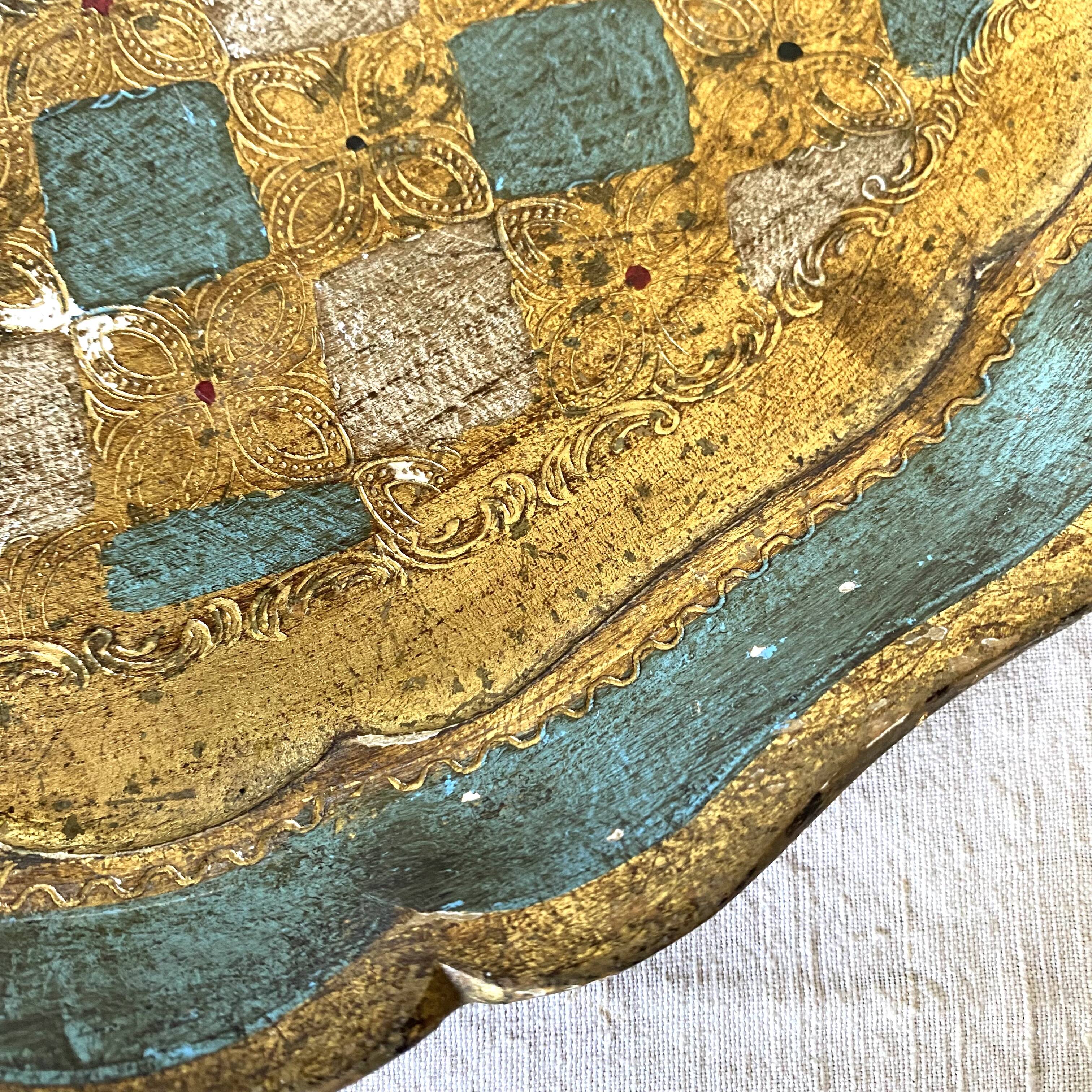 Florentine round tray Italy