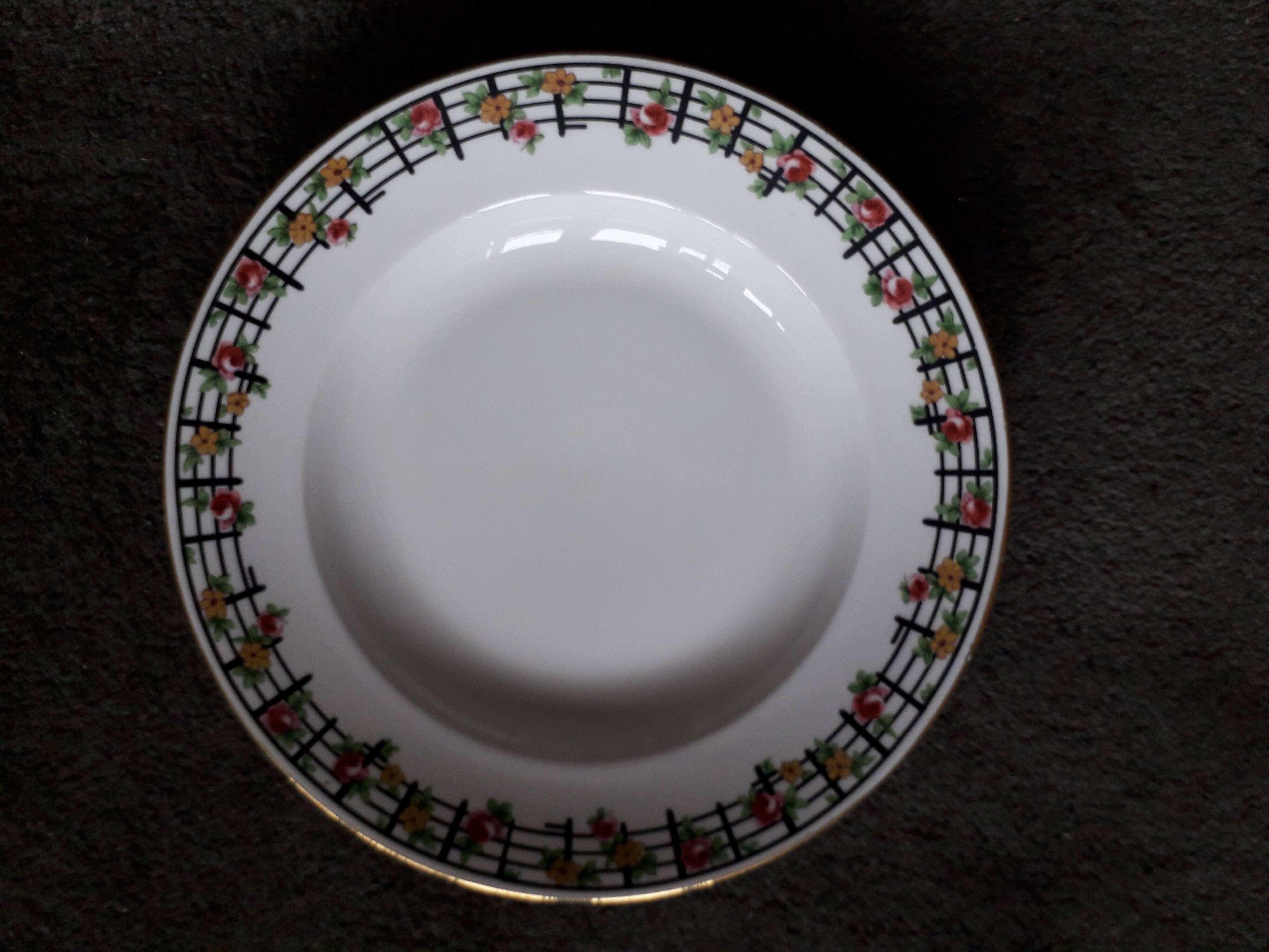 1 set of 4 Limoges ceramic plates from the 1950s