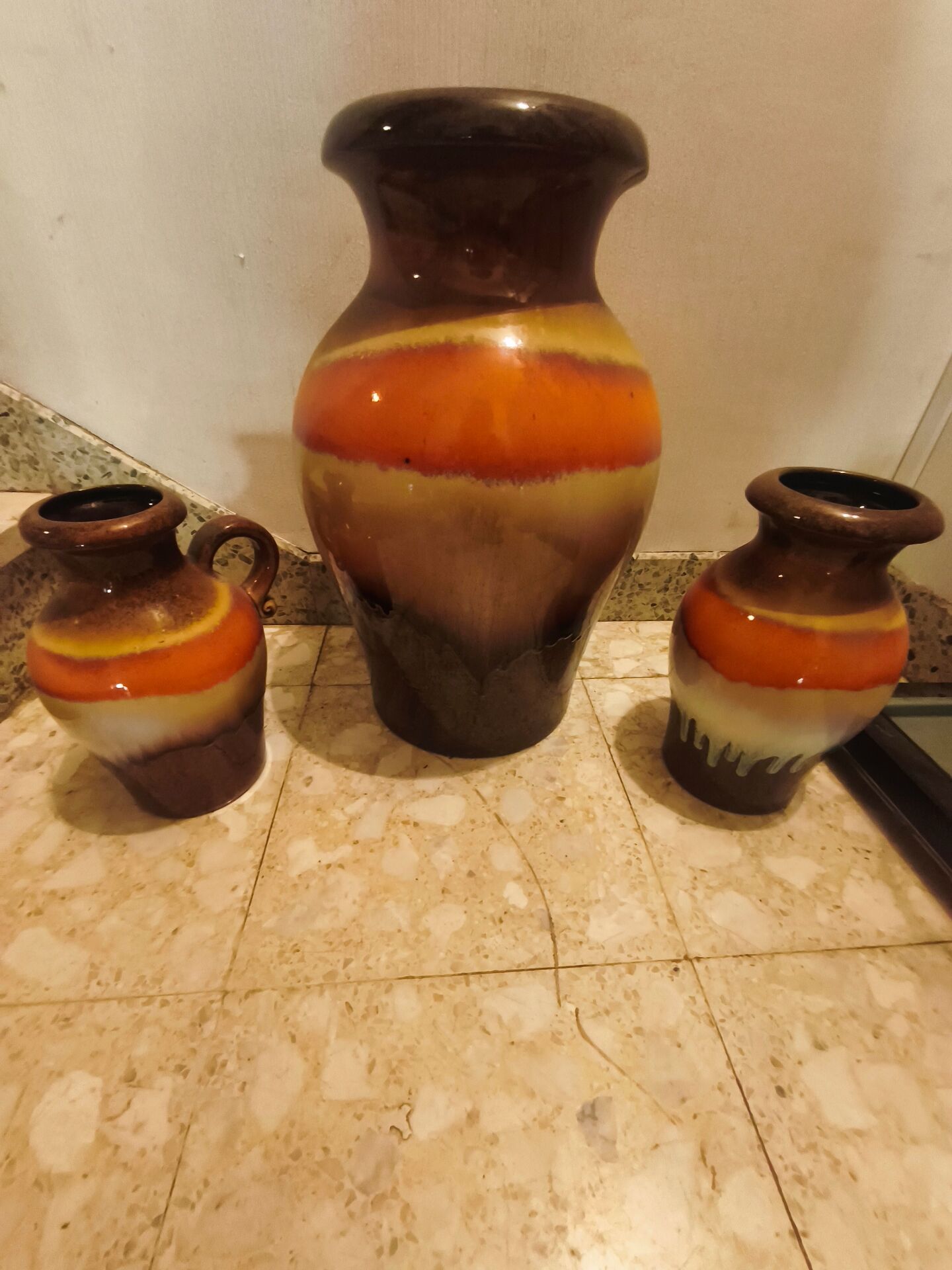 Set of vintage ceramic vases West Germany