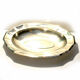 Silver metal oval plate Gallia