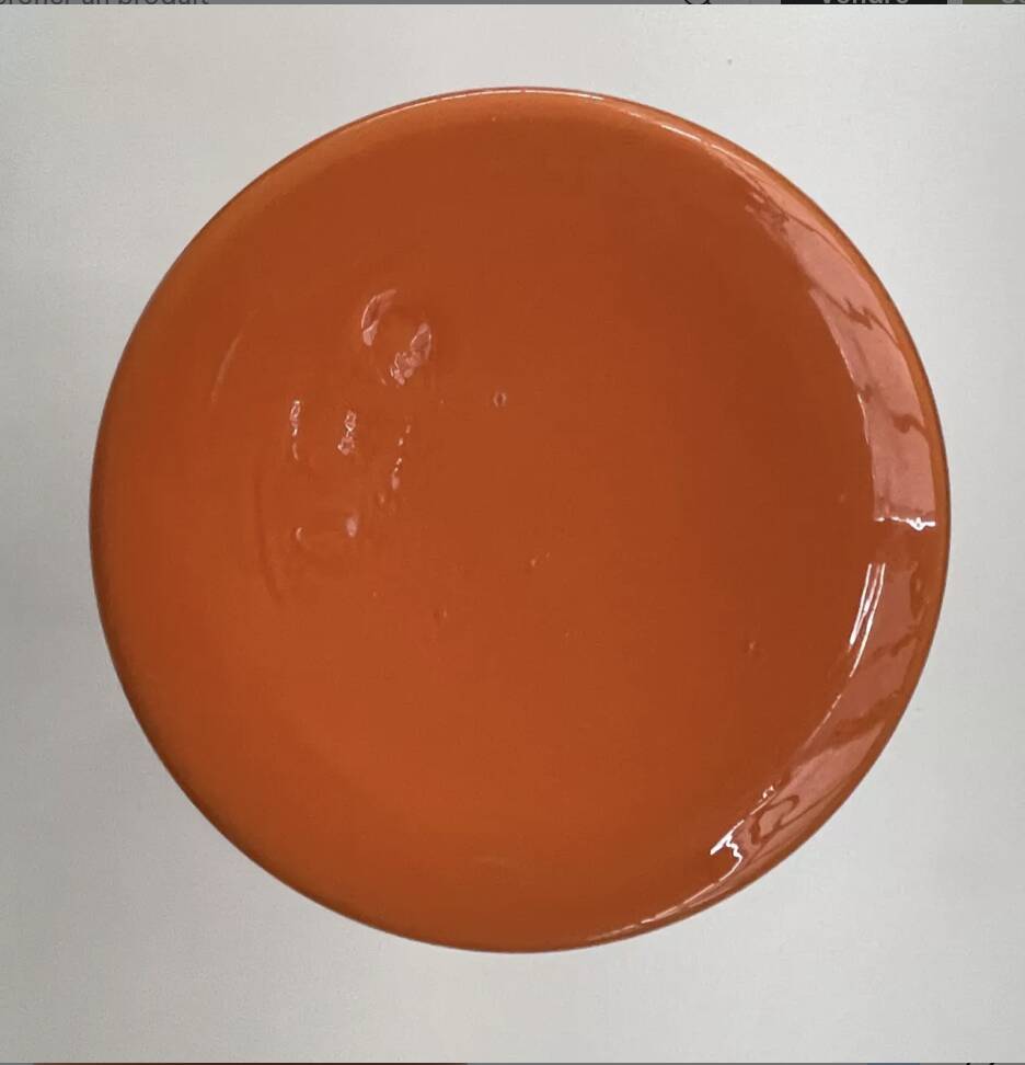 Opaline vase, typical design of the 1970s.