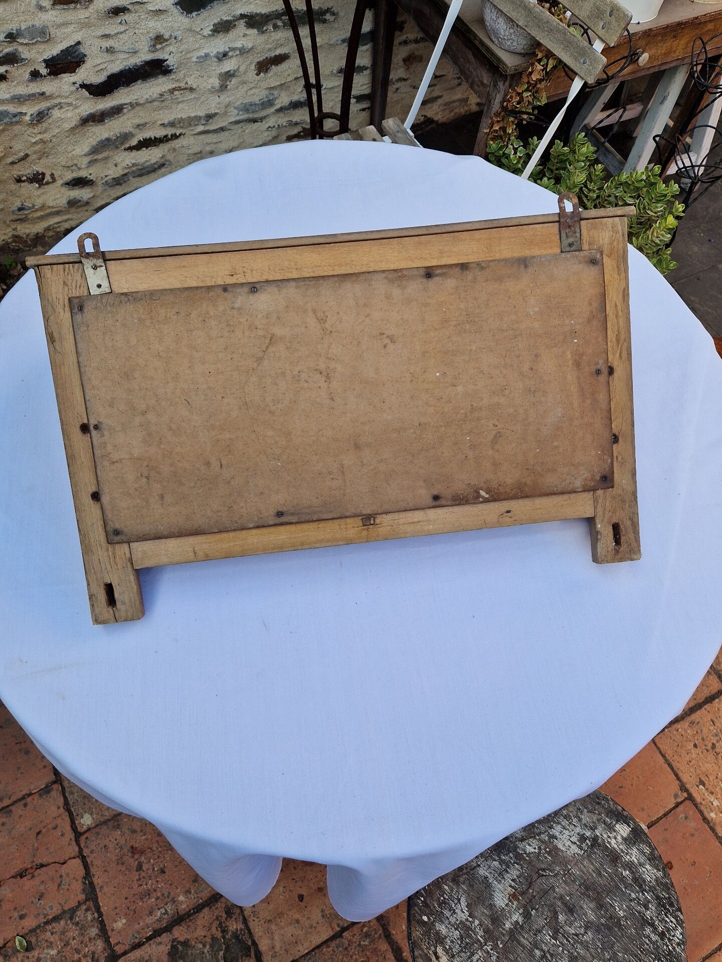 Ancien Miroir D'entrée Avec Ses Patères