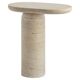 "Table d'appoint en travertin "Bold