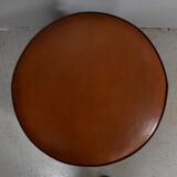 Sheep leather pouf