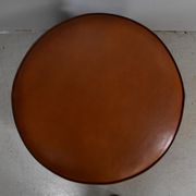 Sheep leather pouf