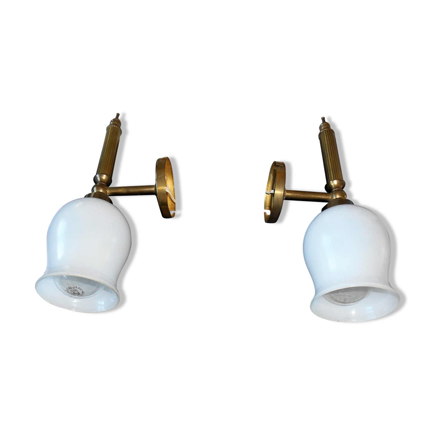 Pairs of flare wall lamps