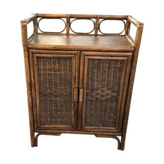 Rattan and bamboo buffet
