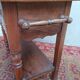 Meuble de toilette en noyer et merisier