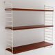 Étagère murale scandinave Hylla des années 1960 en acajou