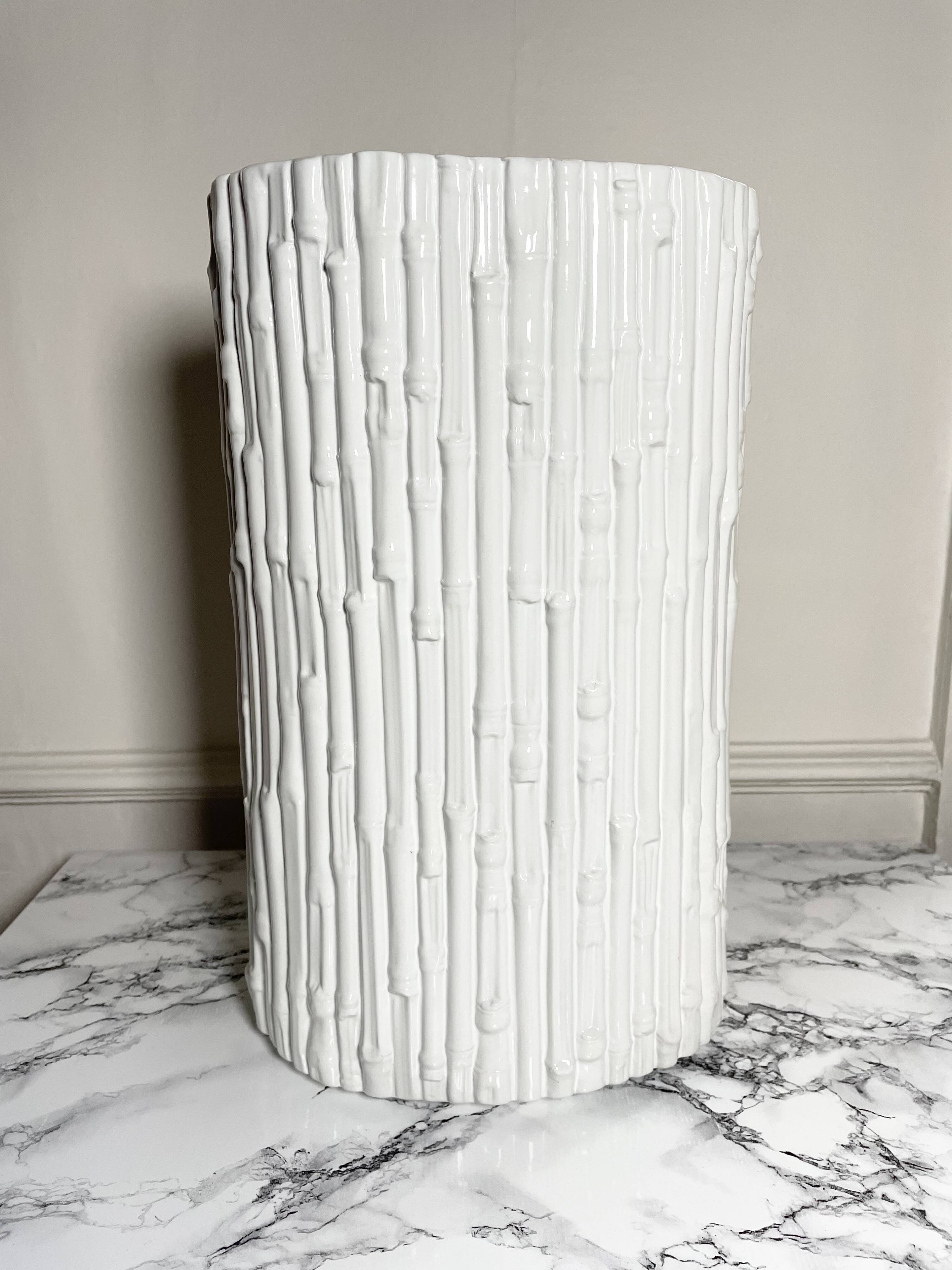 Porte parapluie céramique blanche Chaumette