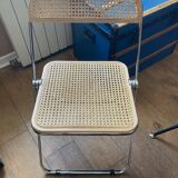 Plia chairs by Castelli in wood and cane.