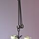 Skandinavien design twelve lights chandelier 1960's metal glass