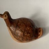Poterie artisanale en forme de canard