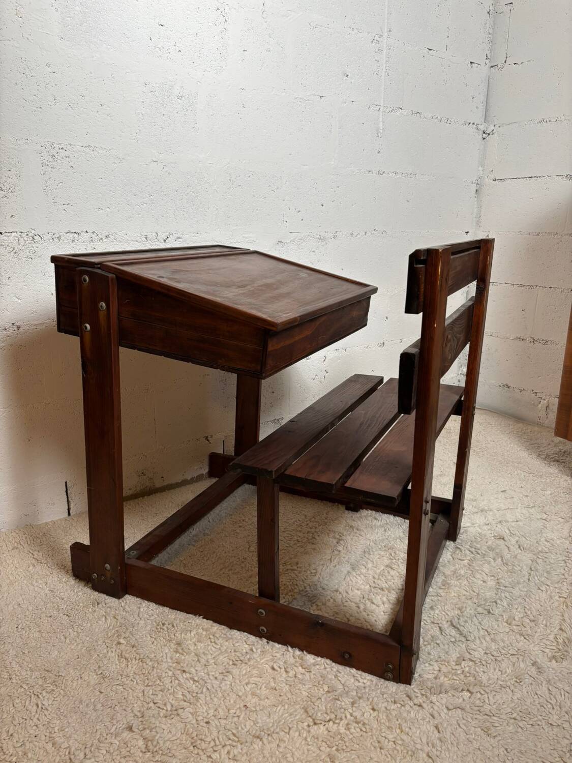 Bureau d’écolier vintage