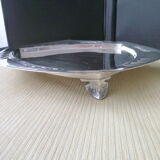 Art Deco Style silver metal presentation tray