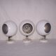 Trio of ball eye wall light concord of the 70s