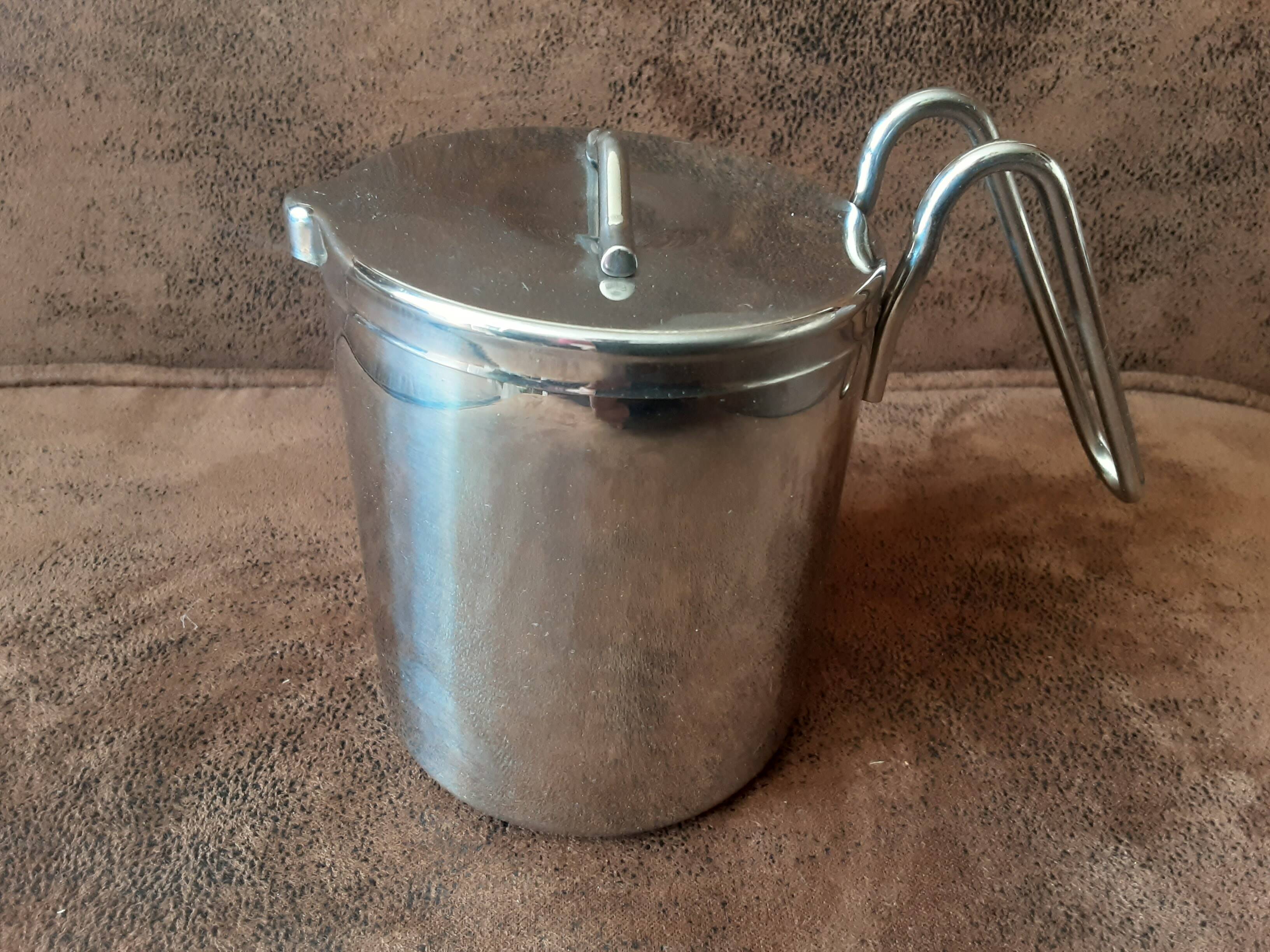 Stainless steel milk jug