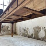 Farmhouse table pine multi-drawers