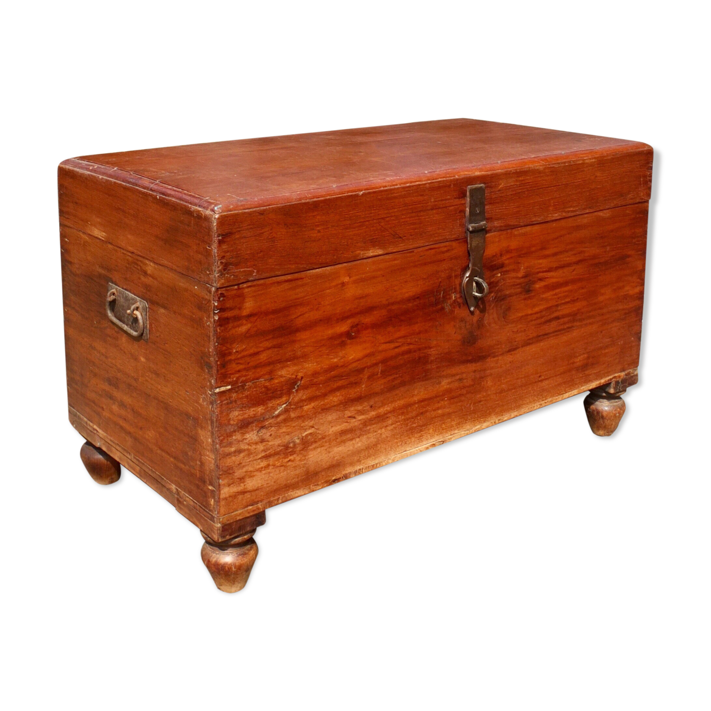 Antique Indian teak chest
