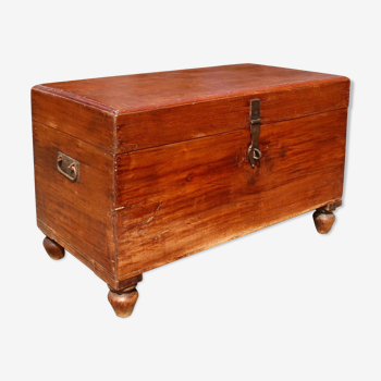 Antique Indian teak chest