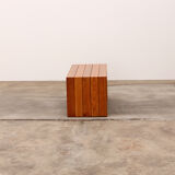 Modular beech set of two room dividers with benches, 1970 Italy