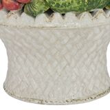 Pair of important majolica ceramic centrepieces from Italy.