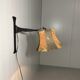 Brutalist wrought iron wall lamp 1970’s