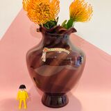 Purple opaline vase of the 20th century