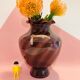 Purple opaline vase of the 20th century