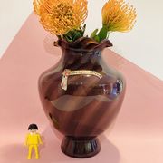 Purple opaline vase of the 20th century