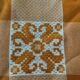 Vintage orange tablecloth