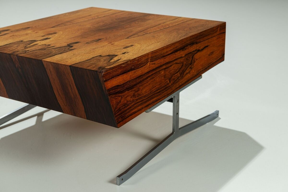 Unusual chest of drawers in rosewood mid-century Denmark 1960