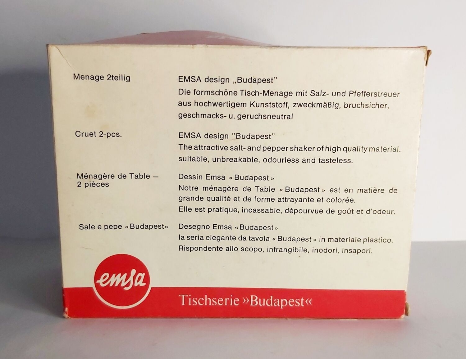 Salt and pepper shakers from the 70s