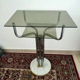 Chrome side table