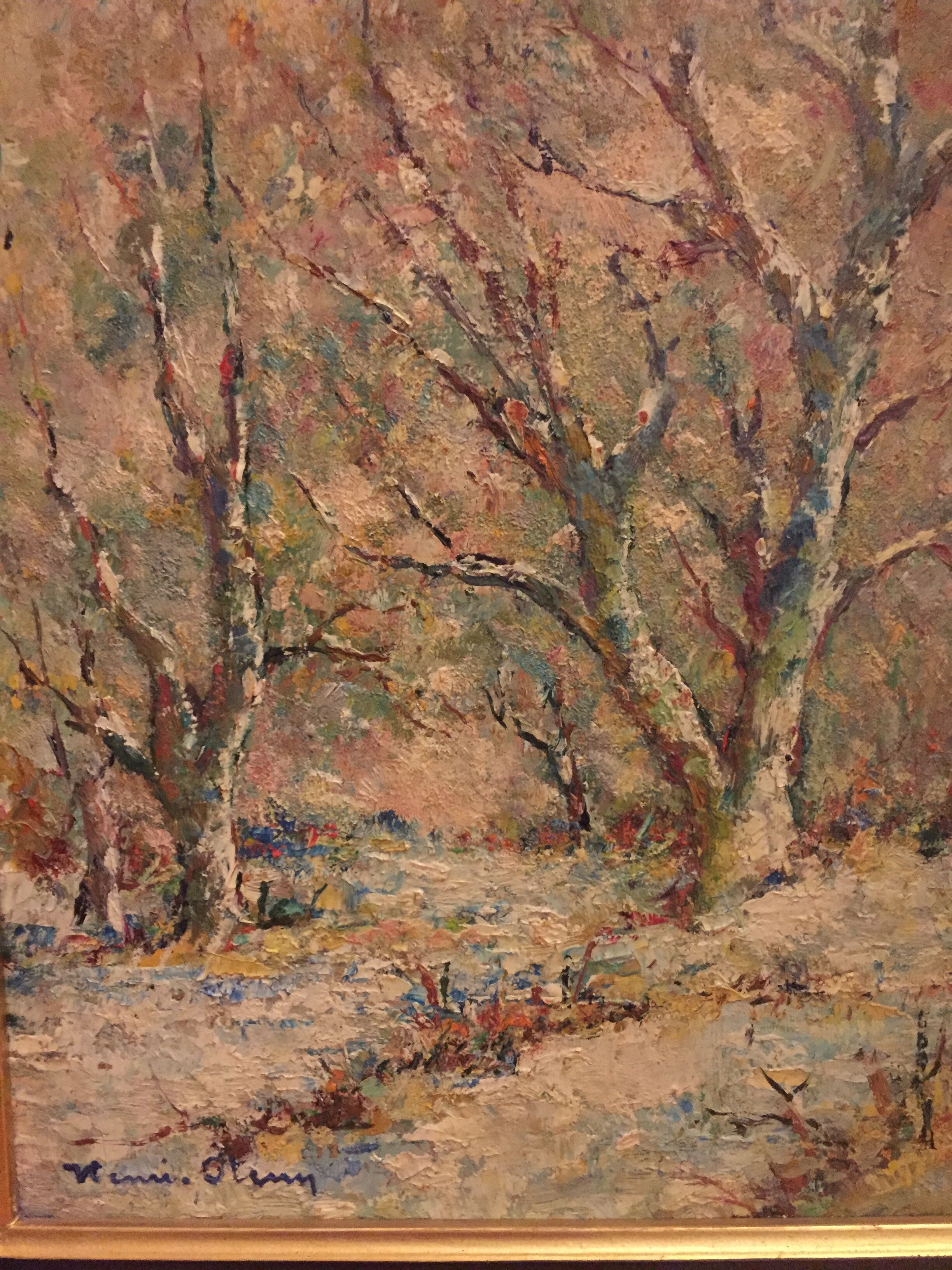 Oil on canvas: underwood