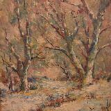 Oil on canvas: underwood