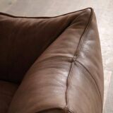 Le Bambole sofa in buffalo leather by Mario Bellini for B&B Italia, 1970s