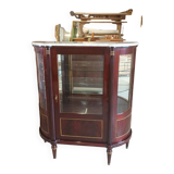 Louis xvi style half-moon silverware display case