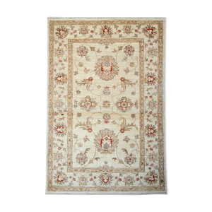 tapis ziegler fait à la main crème laine floral area tapis - 100x147cm